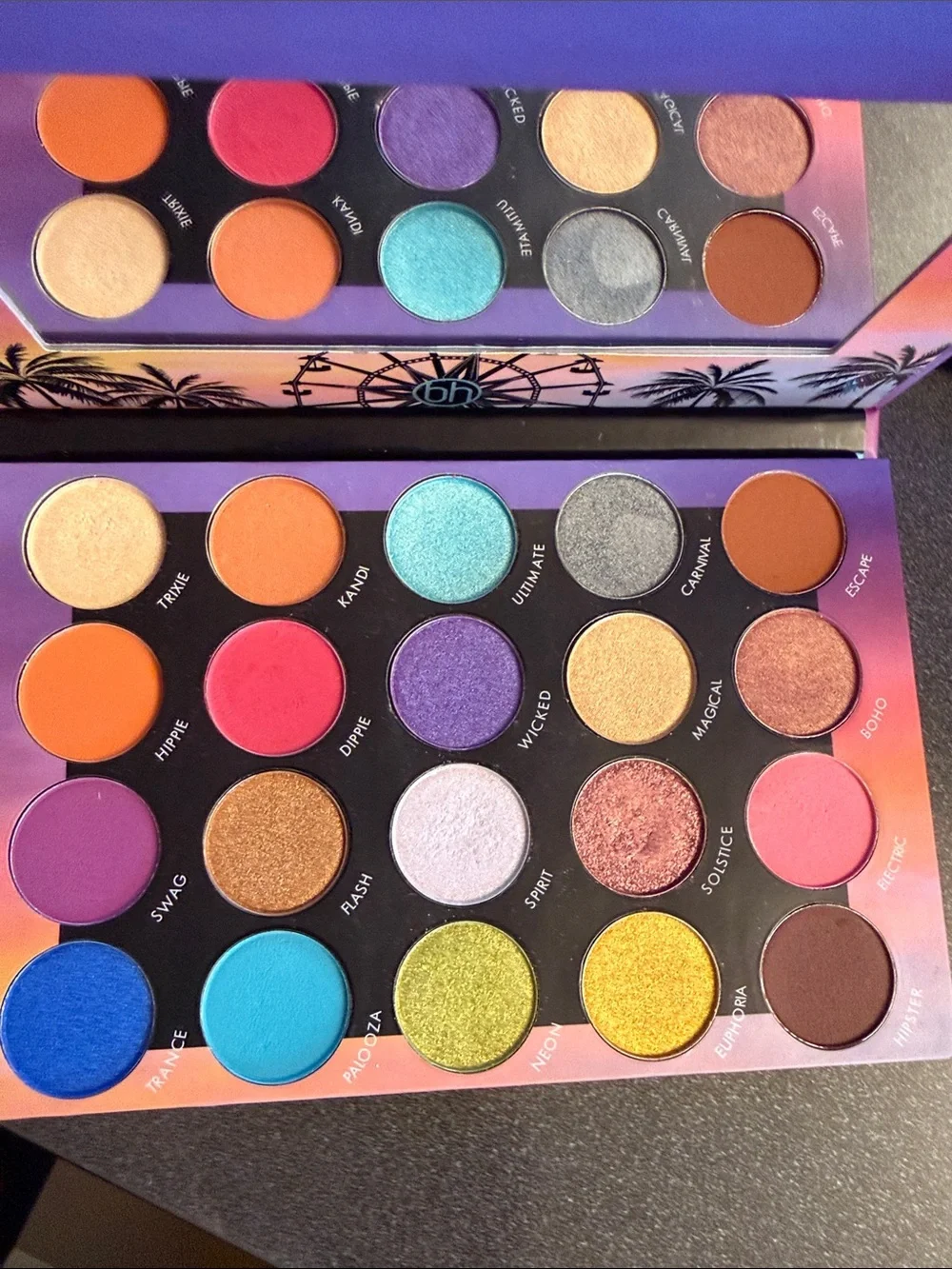 BH Cosmetics Weekend Festival Vibrant 20-Color Eyeshadow Palette